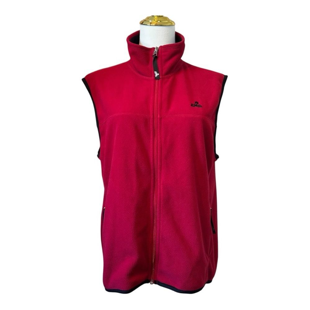 Eastern Mountain Sports Women's Bright Red Full Zip Vest Medium M